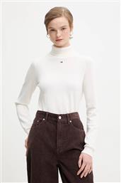 ΒΑΜΒΑΚΕΡΟ ΠΟΥΛΟΒΕΡ ΧΡΩΜΑ: ΑΣΠΡΟ, DW0DW21672 TOMMY JEANS