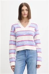 ΒΑΜΒΑΚΕΡΟ ΠΟΥΛΟΒΕΡ ΧΡΩΜΑ: ΜΠΕΖ, DW0DW21682 TOMMY JEANS
