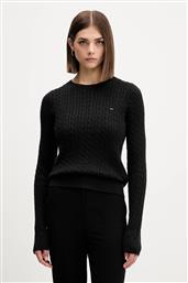 ΒΑΜΒΑΚΕΡΟ ΠΟΥΛΟΒΕΡ ΧΡΩΜΑ: ΜΑΥΡΟ, DW0DW22165 TOMMY JEANS