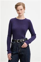 ΒΑΜΒΑΚΕΡΟ ΠΟΥΛΟΒΕΡ ΧΡΩΜΑ: ΜΟΒ, DW0DW22165 TOMMY JEANS