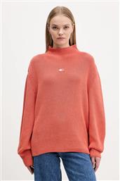 ΒΑΜΒΑΚΕΡΟ ΠΟΥΛΟΒΕΡ ΧΡΩΜΑ: ΠΟΡΤΟΚΑΛΙ, DW0DW21676 TOMMY JEANS