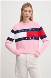 ΒΑΜΒΑΚΕΡΟ ΠΟΥΛΟΒΕΡ ΧΡΩΜΑ: ΡΟΖ, DW0DW19335 TOMMY JEANS