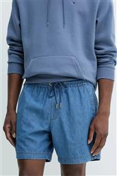 ΒΑΜΒΑΚΕΡΟ ΤΖΙΝ ΣΟΡΤΣ ΑΝΔΡΙΚΟ, ΧΡΩΜΑ: ΝΑΥΤΙΚΟ ΜΠΛΕ, DM0DM21245 TOMMY JEANS από το ANSWEAR