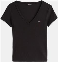 W SLIM ESSENTIAL RIB V SS (9000263558-1469) TOMMY JEANS