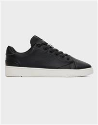 BLK LEATHER MN TRVL LITE 2.0 LOW SNEAK TOMS