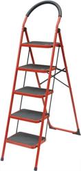 ΜΕΤΑΛΛΙΚΗ ΣΚΑΛΑ 1.64 ΜΕΤΡΑ 5 ΣΚΑΛΙΑ Α5 ΚΟΚΚΙΝΗ TOOLS & CRAFTS