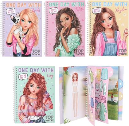 TOP MODEL ΜΠΛΟΚ ΜΕ ΑΥΤΟΚΟΛΛΗΤΑ-DRESS ME UP FOR ONE DAY (D13742)