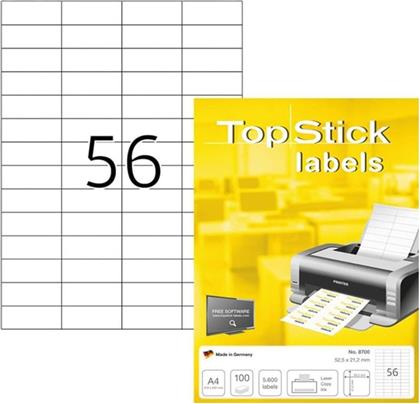 ΑΥΤΟΚΟΛΛΗΤΕΣ ΕΤΙΚΕΤΕΣ 100 ΦΥΛΛΑ 5600 ΕΤΙΚΕΤΕΣ TOPSTICK