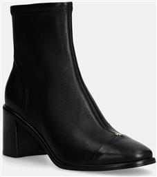 ΔΕΡΜΑΤΙΝΕΣ ΜΠΟΤΕΣ CAP-TOE HEEL ANKLE BOOT ΓΥΝΑΙΚΕΙΕΣ, ΧΡΩΜΑ: ΜΑΥΡΟ, 159425-006 TORY BURCH