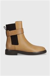 ΔΕΡΜΑΤΙΝΕΣ ΜΠΟΤΕΣ ΤΣΕΛΣΙ DOUBLE T CHELSEA BOOT ΓΥΝΑΙΚΕΙΕΣ, ΧΡΩΜΑ: ΚΑΦΕ, 152831-200 F3152831-200 TORY BURCH