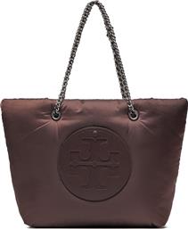 ΤΣΑΝΤΑ ELLA PUFFY CHAIN TOTE 152450 ΜΠΟΡΝΤΟ TORY BURCH