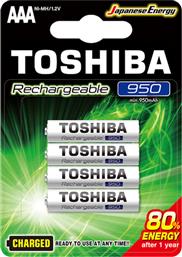 ΜΠΑΤΑΡΙΕΣ AAA 950MAH RECHARGEABLE - BP4 TOSHIBA από το MEDIA MARKT