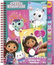 : GABBY'S DOLLHOUSE - STICKER BY NUMBER BOOK TOTUM