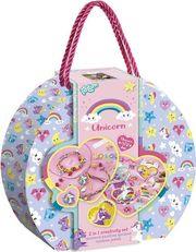 : UNICORN 2 IN 1 CREATIVITY SET DIAMOND PAINTING & GARLAND RAINBOW JEWELS TOTUM