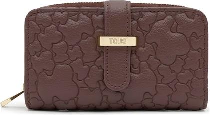 ΠΟΡΤΟΦΟΛΙ PUFFY BEAR ΧΡΩΜΑ: ΚΑΦΕ, 2002304646 TOUS