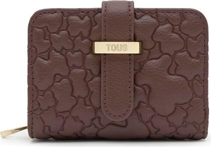 ΠΟΡΤΟΦΟΛΙ PUFFY BEAR ΧΡΩΜΑ: ΚΑΦΕ, 2002354843 TOUS