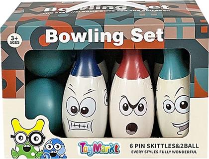 BOWLING ΜΕ 6 ΚΟΡΙΝΕΣ & 2 ΜΠΑΛΕΣ 23X11X16ΕΚ. 71-3334 - - 71-3334 TOY MARKT