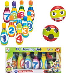 BOWLING PU ΜΕ 10 ΚΟΡΙΝΕΣ & 2 ΜΠΑΛΕΣ 34X11X15ΕΚ. 71-3502 - - 71-3502 TOY MARKT