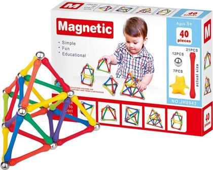 ΜΑΓΝΗΤΙΚΟ ΠΑΙΧΝΙΔΙ ΚΑΤΑΣΚΕΥΩΝ 40ΤΜΧ 22X4X15ΕΚ. 75-429 - - 75-429 TOY MARKT