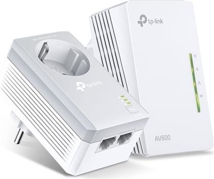 AV500 TL-WPA4226KIT POWERLINE ΔΙΠΛΟ KIT ΑΣΥΡΜΑΤΗ ΣΥΝΔΕΣΗ PASSTHROUGH ΕΩΣ 500MBPS ΜΕ WIFI 4 ΚΑΙ 2 ΘΥΡΕΣ ETHERNET TP-LINK