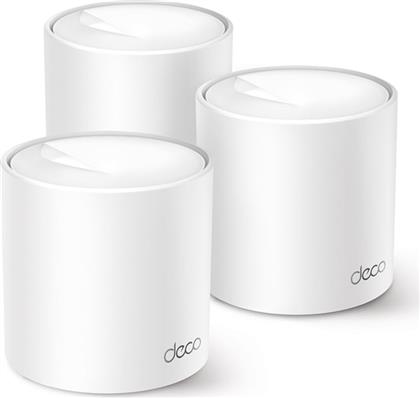 DECO X10 AX1500 WHOLE HOME MESH WI-FI 6 DUAL BAND (2.4 5 GHZ) 1201 MBPS 3 PACK TP-LINK
