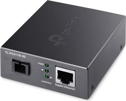 FC311B-20 MEDIA CONVERTER ΕΝΣΥΡΜΑΤO - ΜΑΥΡΟ TP-LINK