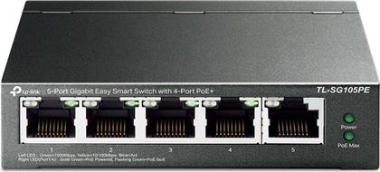 TL-SG105PE NETWORK SWITCH MANAGED L2 GIGABIT ETHERNET (1000 MBPS) 5-PORT POE SUPPORT TP-LINK