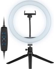 LED RING LIGHT 26CM WITH MINI TRIPOD TRAOSW46747 TRACER