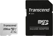 300S TS256GUSD300S-A 256GB MICRO SDXC UHS-I U3 V30 A1 CLASS 10 WITH ADAPTER TRANSCEND