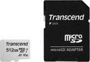 300S TS512GUSD300S-A 512GB MICRO SDXC UHS-I U3 V30 A1 CLASS 10 WITH ADAPTER TRANSCEND