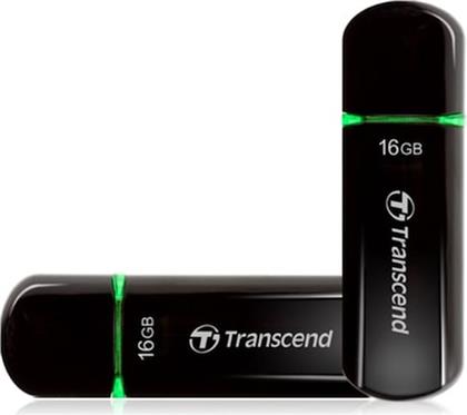 JETFLASH 600 16GB USB 2.0 STICK ΜΑΥΡΟ TRANSCEND