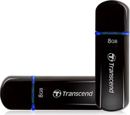JETFLASH 600 8GB USB 2.0 STICK ΜΑΥΡΟ TRANSCEND
