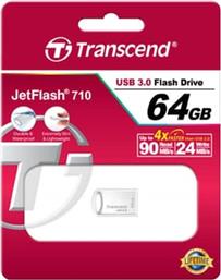 JETFLASH 710 64GB USB 3.0 STICK ΑΣΗΜΙ TRANSCEND