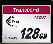 TS128GCFX650 CFX650 128GB CFAST 2.0 COMPACT FLASH MLC NAND TRANSCEND
