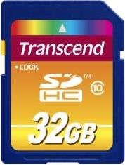 TS32GSDHC10 32GB SECURE DIGITAL CARD HIGH CAPACITY CLASS 10 TRANSCEND