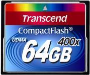 TS64GCF400 64GB COMPACT FLASH CARD ULTRA 400X TRANSCEND