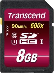 TS8GSDHC10U1 8GB SDHC CLASS 10 UHS-I 600X ULTIMATE TRANSCEND