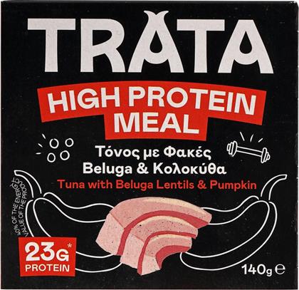 ΤΟΝΟΣ HIGH PROTEIN ΦΑΚΕΣ BELUGA ΚΑΙ ΚΟΛΟΚΥΘΑ 140G TRATA