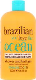 BRAZILIAN LOVE BATH & SHOWER GEL ΑΝΑΖΩΟΓΟΝΗΤΙΚΟ & ΕΝΥΔΑΤΙΚΟ ΑΦΡΟΛΟΥΤΡΟ ΣΩΜΑΤΟΣ ΜΕ ΕΚΧΥΛΙΣΜΑ ΓΚΟΥΑΡΑΝΑ 500ML TREACLEMOON