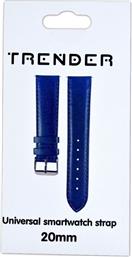 ΛΟΥΡΑΚΙ FAKE LEATHER BAND ΓΙΑ UNIVERSAL 20MM - BLUE TRENDER