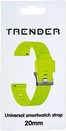 ΛΟΥΡΑΚΙ SILICONE BAND ΓΙΑ UNIVERSAL 20MM - GREEN TRENDER