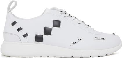 TRUSSARDI ΑΝΔΡΙΚΑ SNEAKERS ΜΕ CONTRAST ΛΕΠΤΟΜΕΡΕΙΕΣ - 77A00138-9Y099999 ΛΕΥΚΟ TRUSSARDI BAZAAR