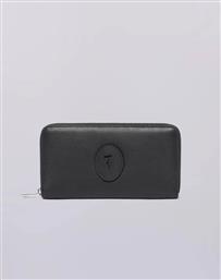 SOCIETY ZIP AROUND WALLET LG - CALF LEATHER (ΔΙΑΣΤΑΣΕΙΣ: 19.5 X 10.5ΕΚ.) TRUSSARDI