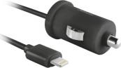 19163 5W CAR CHARGER WITH APPLE LIGHTNING CABLE BLACK TRUST από το e-SHOP