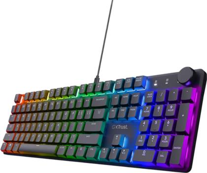 GXT866 TORIX MECH GAMING ΜΗΧΑΝΙΚΟ ΕΣΝΥΡΜΑΤΟ ΠΛΗΚΤΡΟΛΟΓΙΟ FULL SIZE ΜΕ HUANO WHITE ΔΙΑΚΟΠΤΕΣ ΚΑΙ RGB ΜΑΥΡΟ (US) TRUST