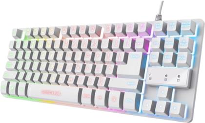 TRUS GXT833W THADO GAMING ΜΗΧΑΝΙΚΟ ΜΕΜΒΡΑΝΗΣ ΕΣΝΥΡΜΑΤΟ ΠΛΗΚΤΡΟΛΟΓΙΟ TENKEYLESS ΜΕ ΜΕΜΡΑΝΗΣ ΔΙΑΚΟΠΤΕΣ ΚΑΙ RGB ΦΩΤΙΣΜΟ (US) - ΛΕΥΚΟ TRUST