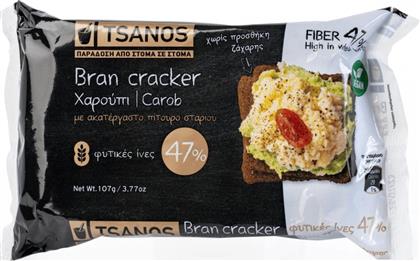 BRAN CRACKERS ΧΑΡΟΥΠΙ 107G ΤΣΑΝΟΣ