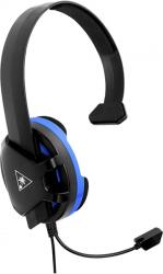 RECON CHAT FOR PS4 BLACK/BLUE OVER-EAR HEADSET TBS-3345-02 TURTLE BEACH