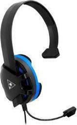 RECON CHAT FOR PS4 BLACK/BLUE OVER-EAR HEADSET TBS-3345-02 TURTLE BEACH
