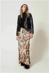 ΓΥΝΑΙΚΕΙΑ MAXI ΦΟΥΣΤΑ ANIMAL PRINT - 242TP2656 ΕΚΡΟΥ TWINSET